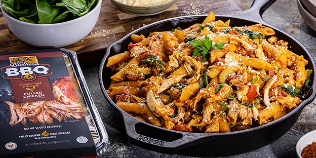 Four Brothers BBQ Cajun Chicken Pasta